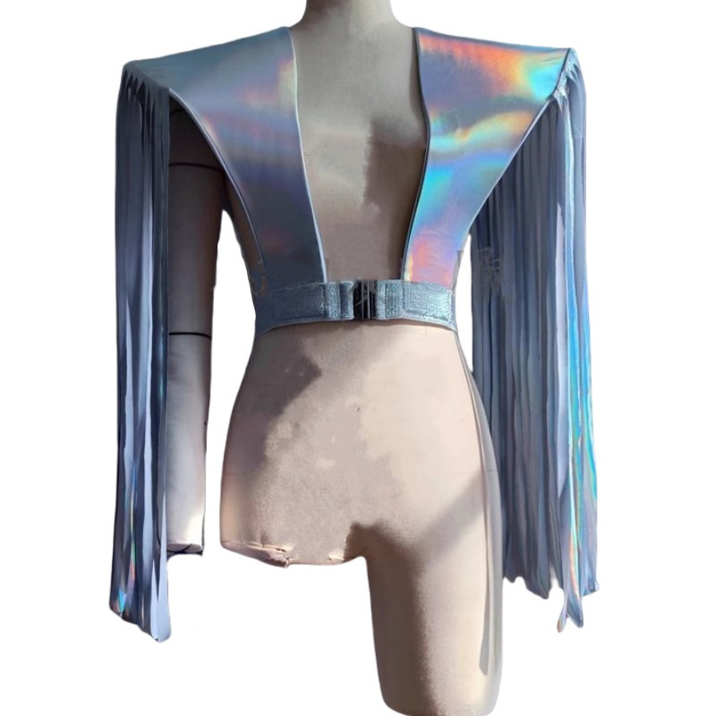 Board Game Yogi - Male Women Fringe Armor Vest Black
