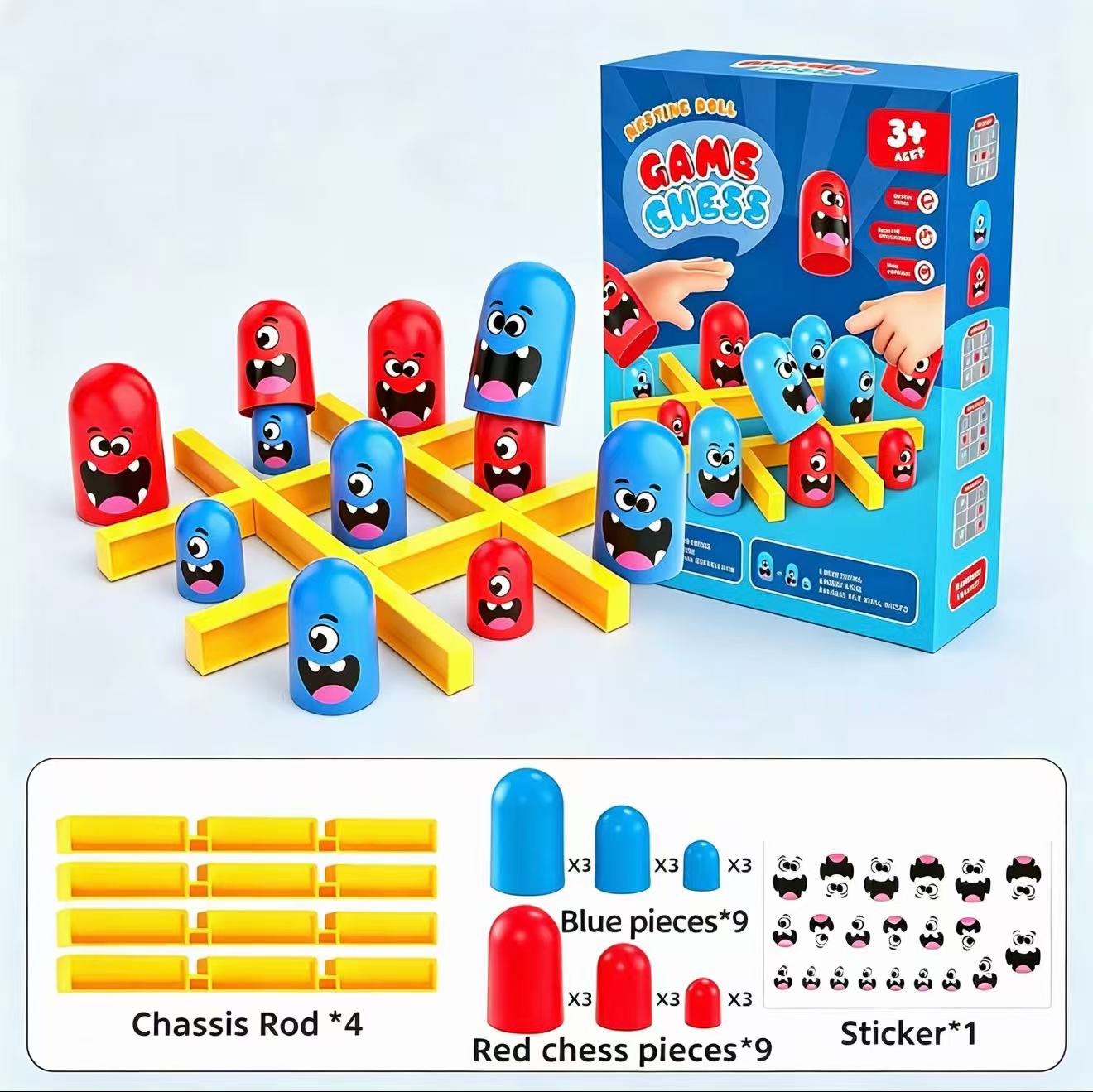 Board Game Recommendation - Tic-Tac-Toe Eat-and-Be-Sized Stacking Cups Dual Battle