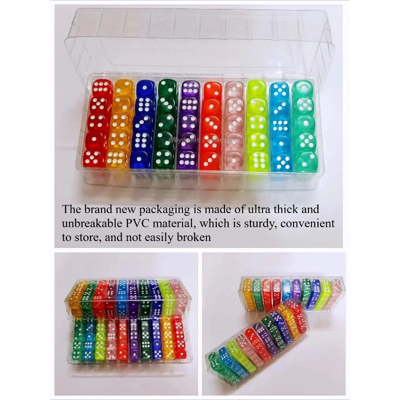 100 Pieces Colored 14mm Acryli - Board Game Digital 评论和价格