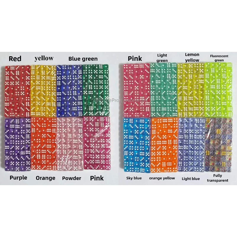 100 Pieces Colored 14mm Acryli - Board Game Digital 评论和价格