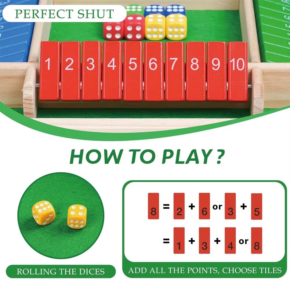 Shut The Box Table Board Game  - Board Game Digital 评论和价格