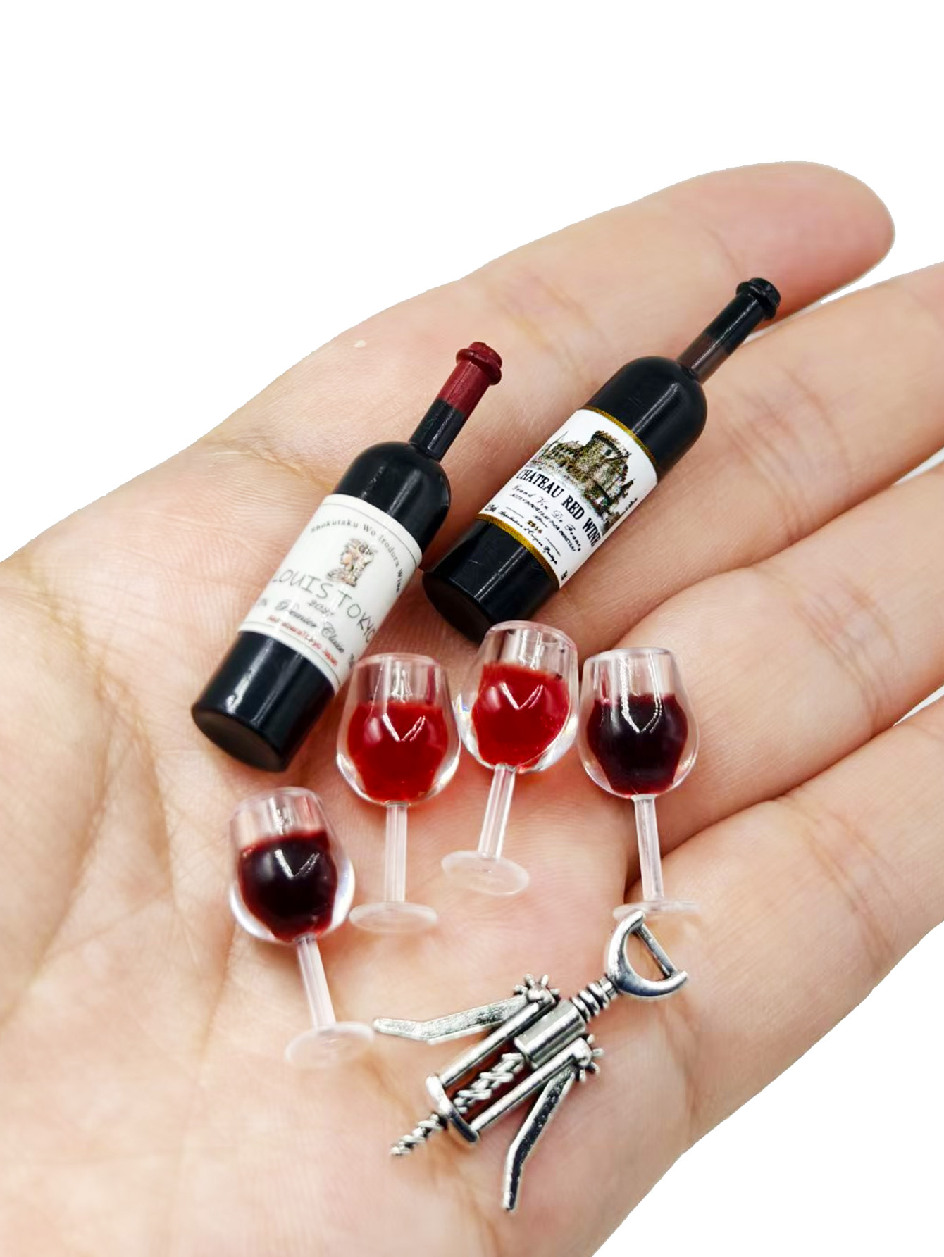 Dollhouse Mini Wine Champagne  - Miniature Terrain Set 评论和价格