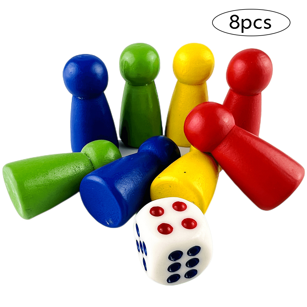 8pcs Pawn/ Chess with 1 Dice W - Board Game Dixit 评论和价格